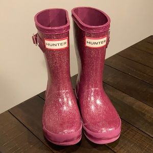 Kids Hunter Sparkle Rain Boots
